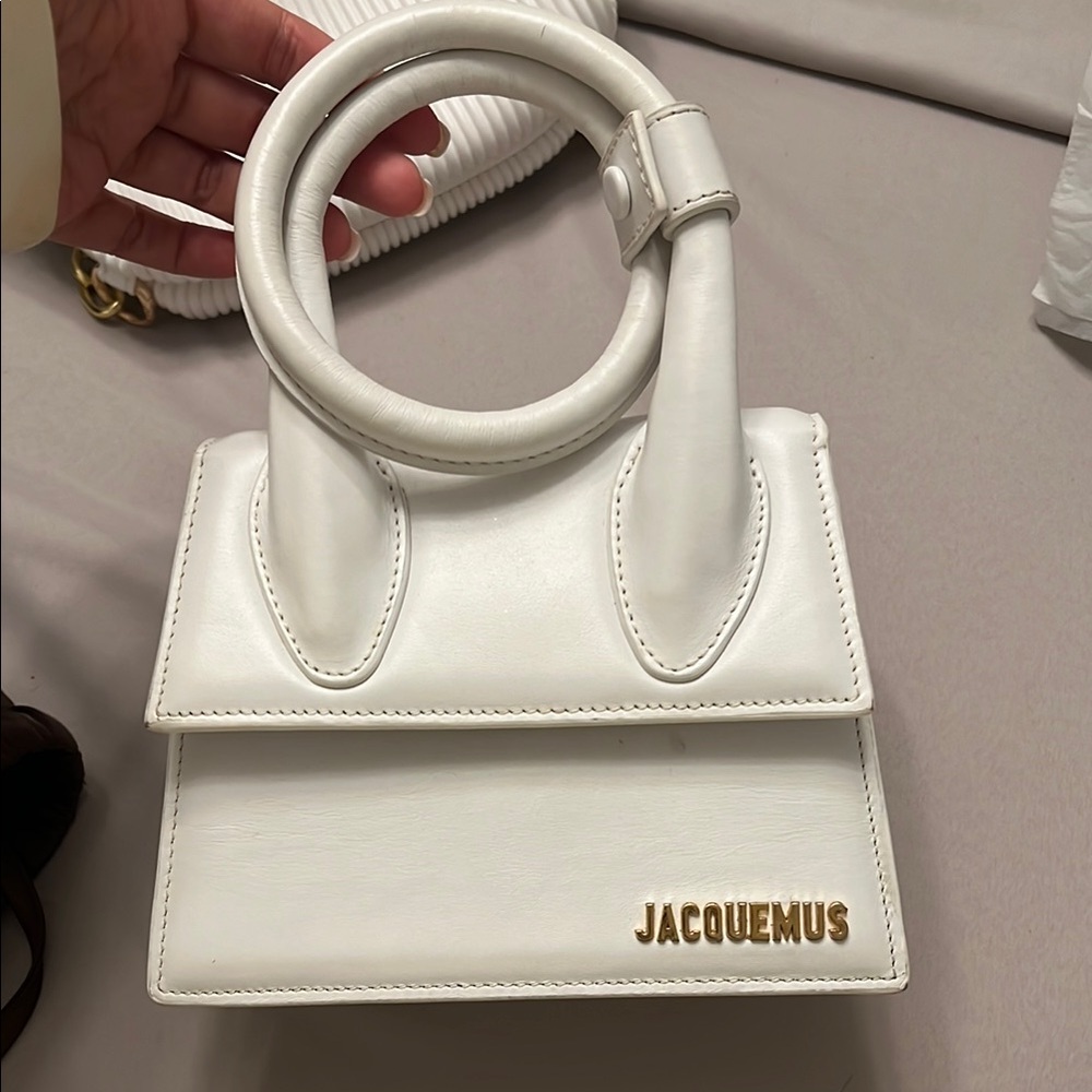 Jacquemus White Mini Leather Handbag